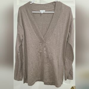 Pure Jill Taupe Sweater